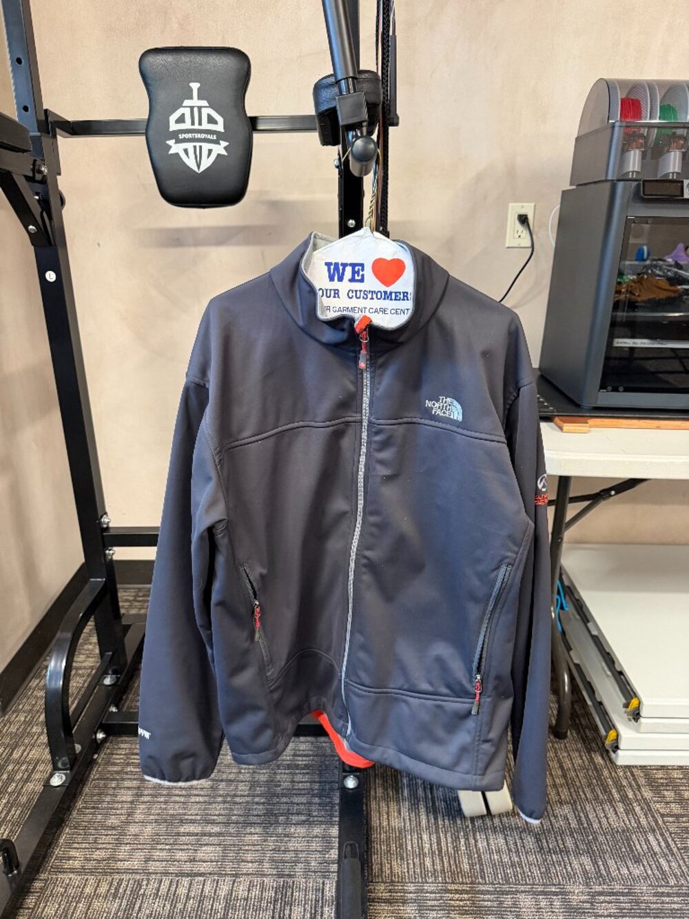 The North Face Men's XL Navy Summit Series Softshell Full-Zip Jacket